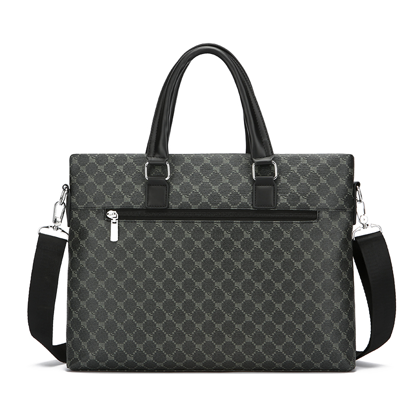 남성용 프린트 PU 가죽 비즈니스 서류 가방 핸드백 노 - Luxury Bags For Laptop 리뷰 및 가격
