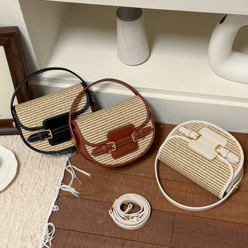 여성을위한 영국 스타일 미니 밀짚 상자 안장 가방 럭셔 - Luxury Bags Mini 리뷰 및 가격