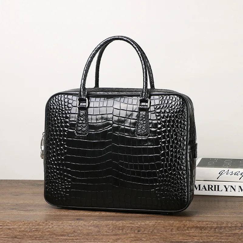 2025 새로운 럭셔리 악어 패턴 정품 가죽 비즈니스  - Luxury Bags For Laptop 리뷰 및 가격