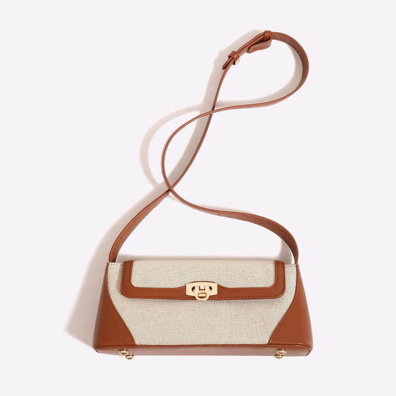 Nichedesign 컬러 블록 프렌치 빵 겨드랑이 여 - Luxury Bags England 리뷰 및 가격