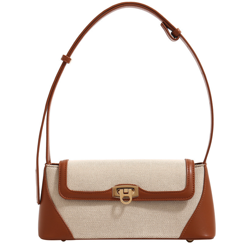 Nichedesign 컬러 블록 프렌치 빵 겨드랑이 여 - Luxury Bags England 리뷰 및 가격