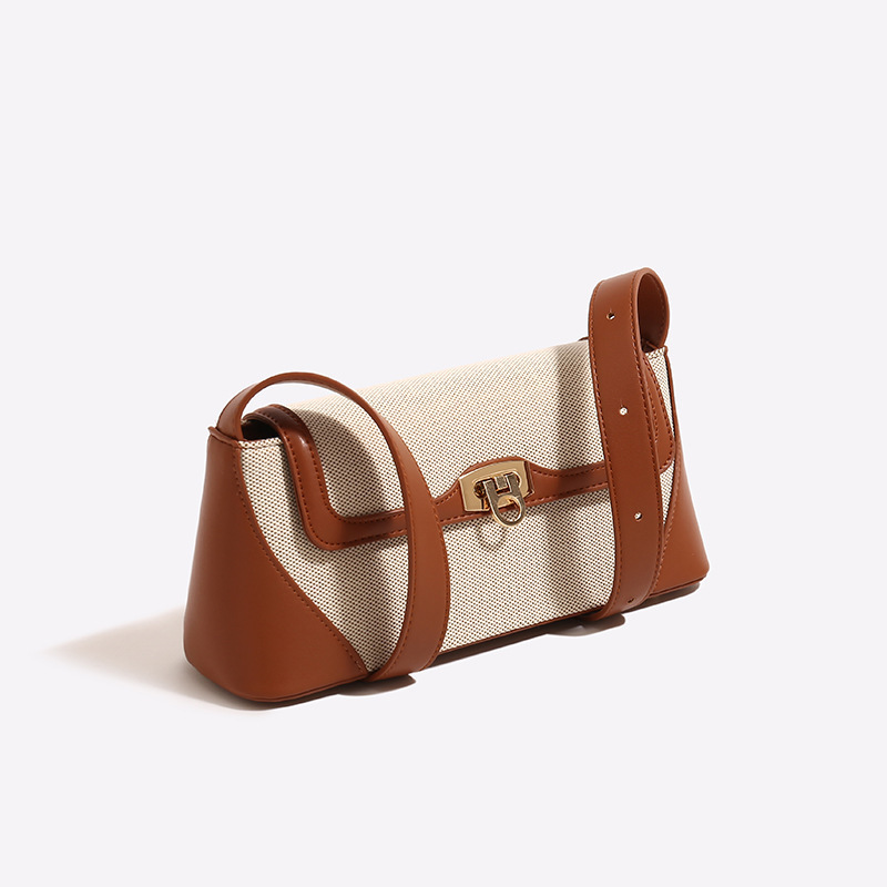 Nichedesign 컬러 블록 프렌치 빵 겨드랑이 여 - Luxury Bags England 리뷰 및 가격