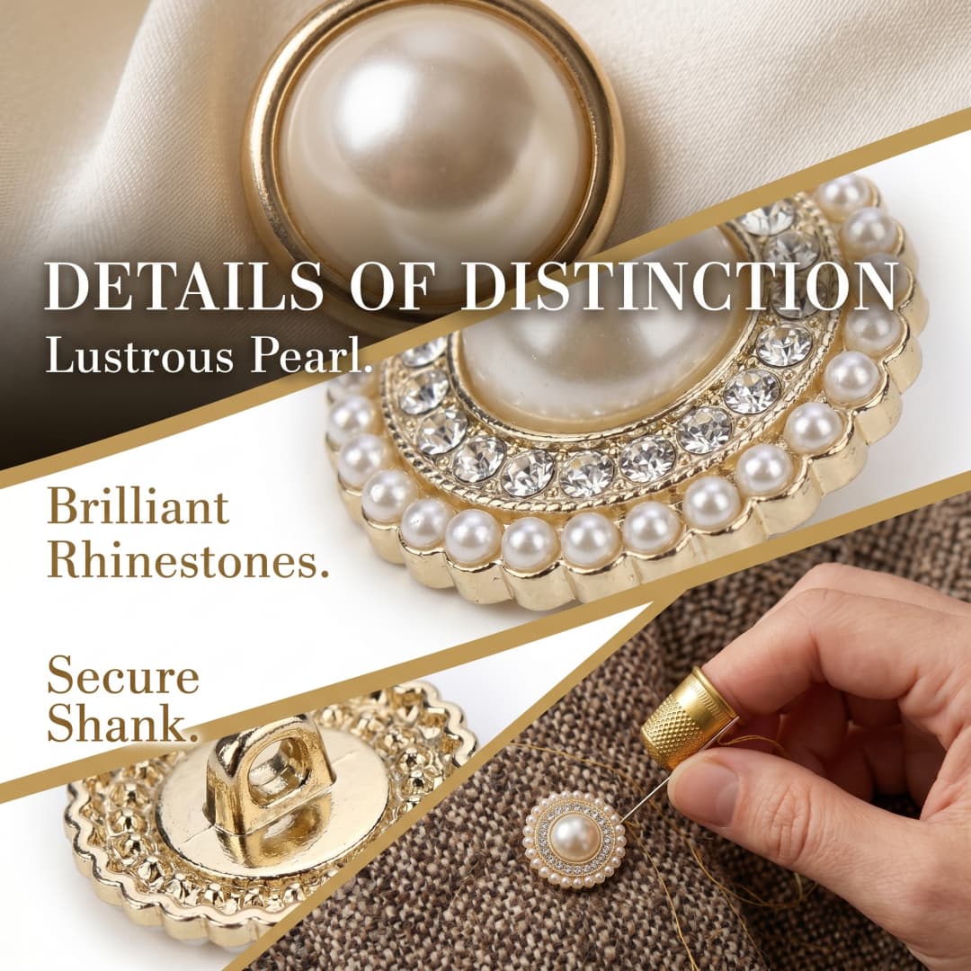 10개 고급 진주 & 크리스탈 금속 단추, 18mm/2 - Luxury Bags Dry Clean 리뷰 및 가격