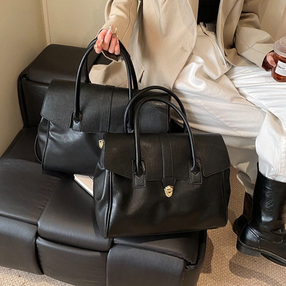 럭셔리 대용량 보스턴 여성 숄더 크로스백 PU 가죽 탑 - Luxury Tote Bags With Zipper 리뷰 및 가격