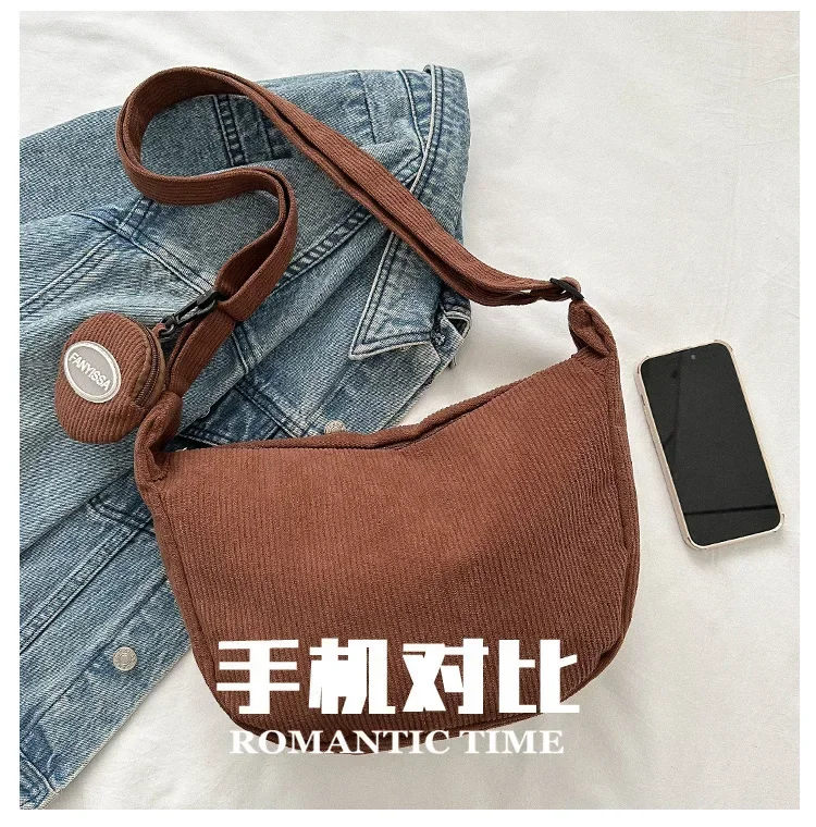 여성을위한 패션 빈티지 코듀로이 크로스 바디 가방 캐주 - Accordion Wallet Zip 리뷰 및 가격