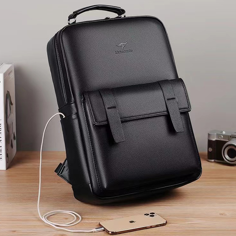 USB 인터페이스가 있는 남성용 고급 가죽 백팩, 다기 - Luxury Bags For Laptop 리뷰 및 가격