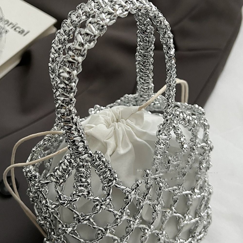 패션 럭셔리 여성 짠 핸드백 대용량 저장 가방 Draw - Luxury Bags Girls 리뷰 및 가격